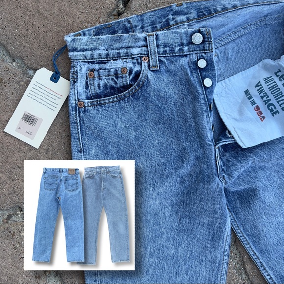 Levi’s Authorized Vintage 501 Straight Leg Jean Made In USA 59354-0000 - Picture 13 of 16